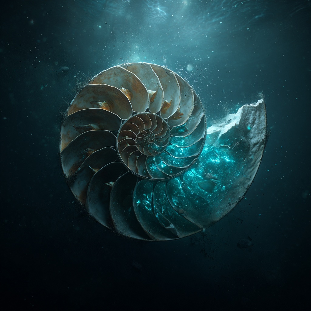 Nautilus shell close-up